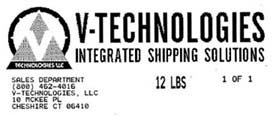 branded shipping label