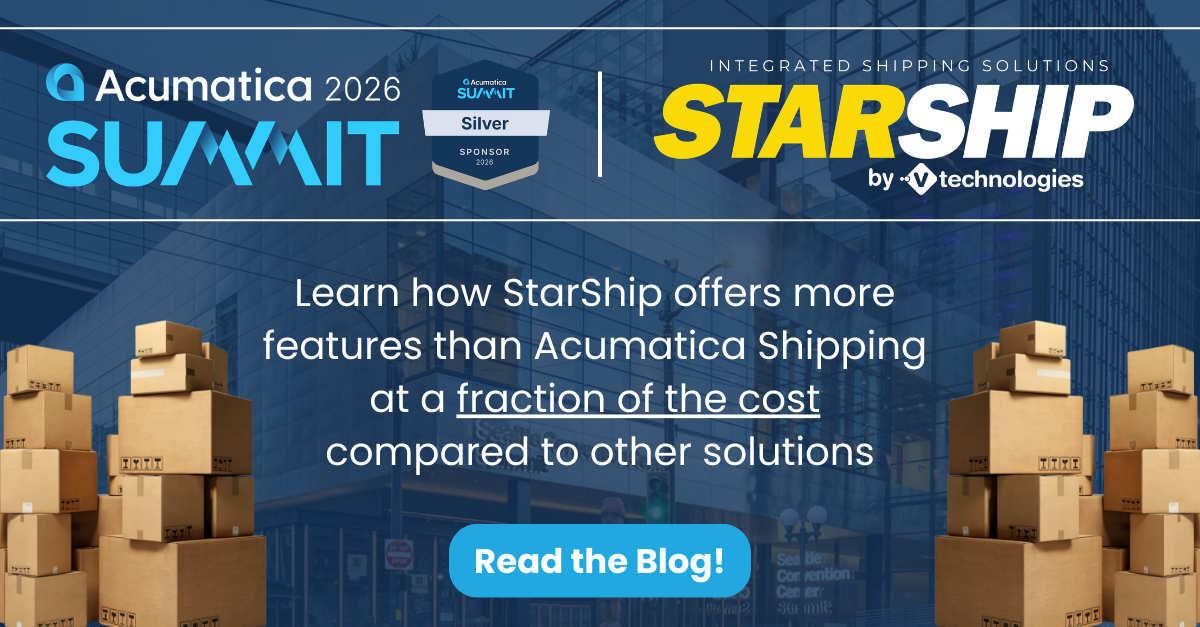 Acumatica Shipping Software Integration StarShip Blog